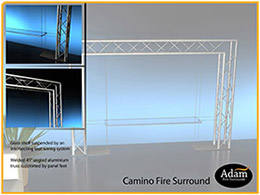 Fire surround presentation board